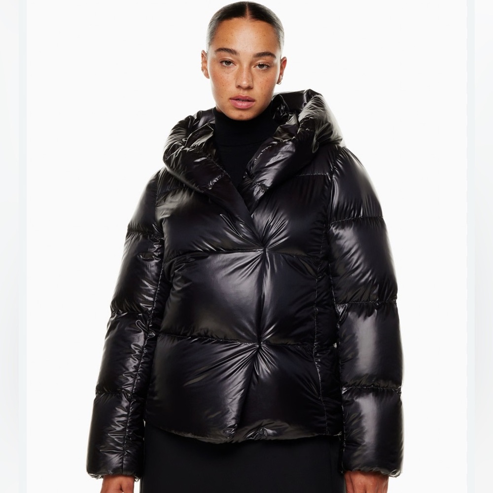 Aritzia Babaton  Duvet Puffer Short in Small / Hi Gloss